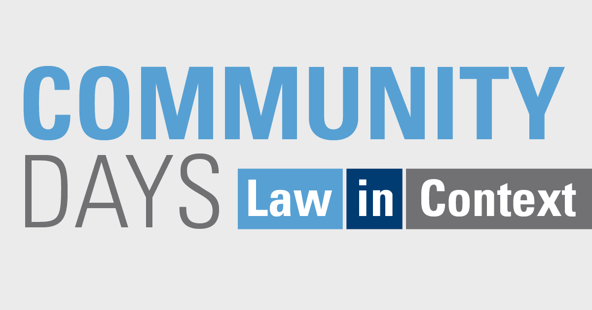 Community Days Law in Context
