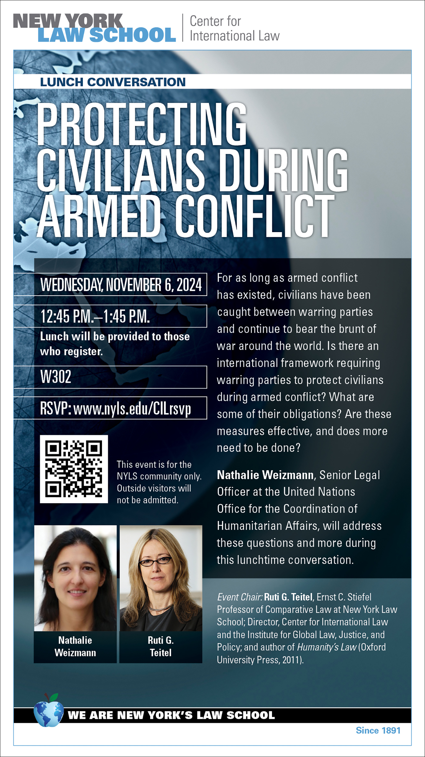 Lunch Conversation Protecting Civilians During Armed Conflict New