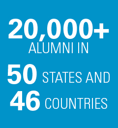 20,000+ ALUMNI in 50 States and46 Countries