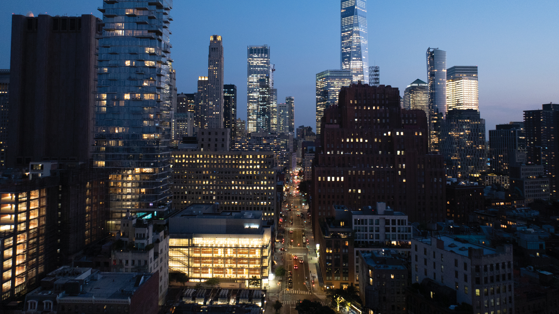 New York Law School at night